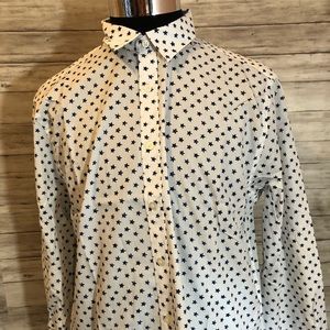 Boston Park New All Over Star Print Shirt Large